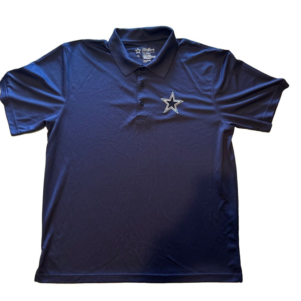 Dallas Cowboy Authentic Polo.  Blue XL 100 Poly, Comfy Vibes